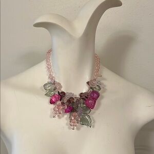 Vintage Plastic Fruit Necklace FROM PARIS